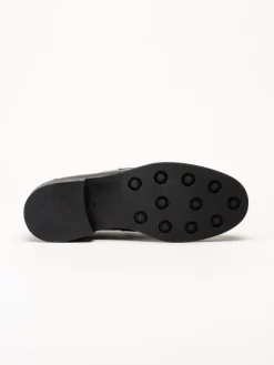 Ambitious - Svarta pennyloafers i skinn