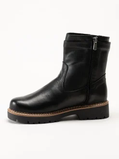 Andrea Conti - Svarta boots i skinn