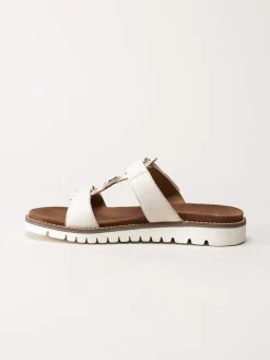 Ara - Kent - Off white slip in sandaler i skinn