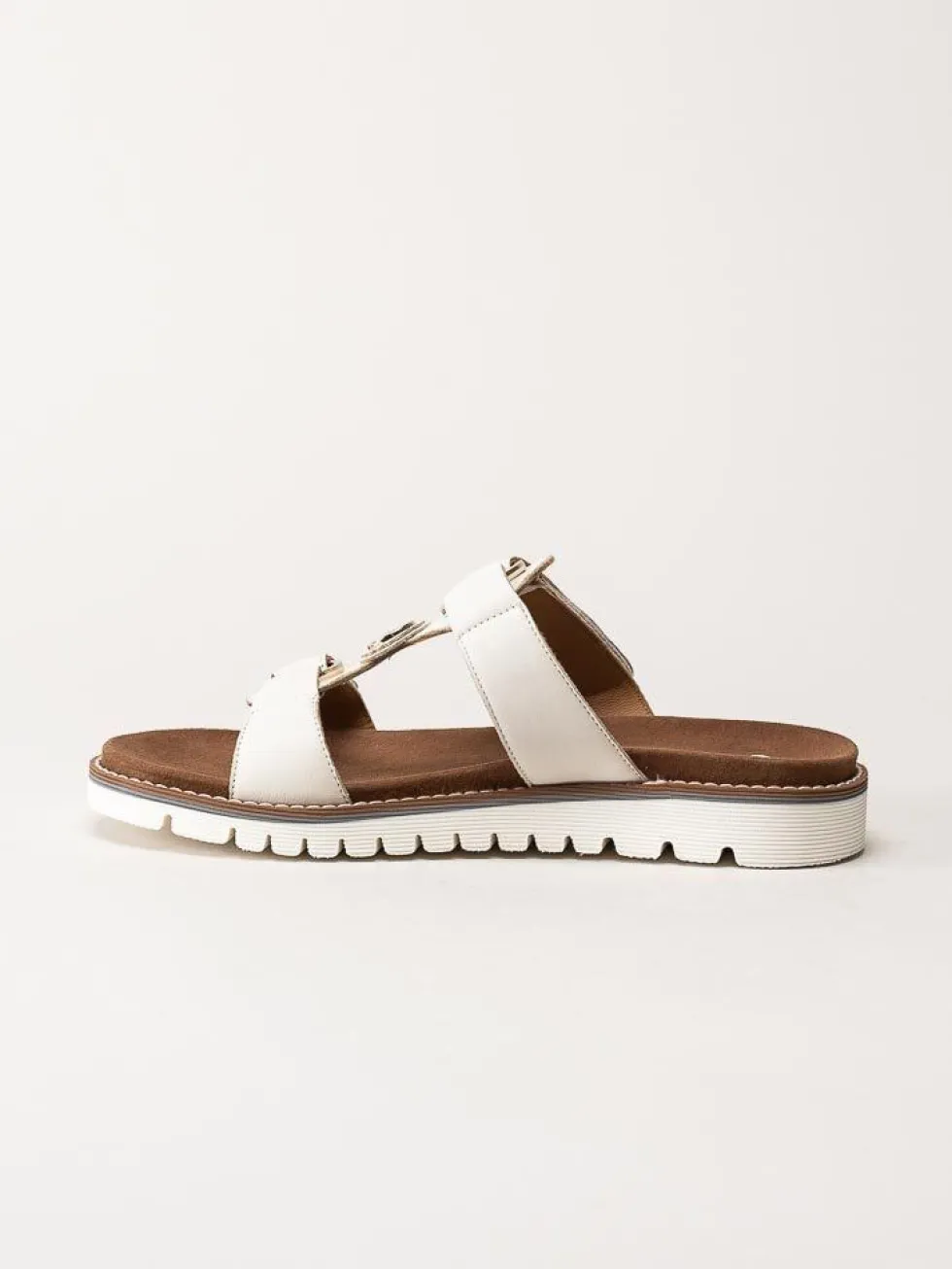 Ara - Kent - Off white slip in sandaler i skinn