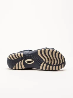 Axelda - Frisco - Blå sandaler i mocka och textil