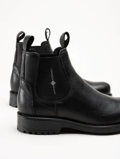 Canada Snow - Dawis - Svarta chelsea boots i skinn