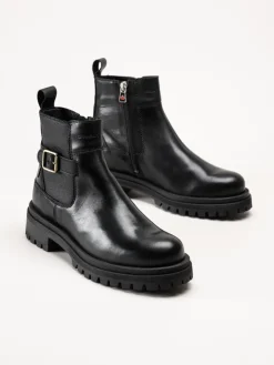Canada Snow - Mount Essa - Svarta boots i skinn