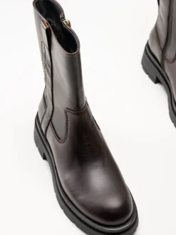 Canada Snow - Mount Joia Mid - Mörkbruna fodrade boots i skinn