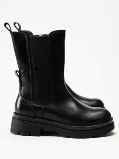 Canada Snow - Mount Joia - Svarta höga boots i skinn