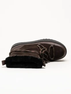 Canada Snow - Mount Marty - Bruna boots i mocka med fårskinnsfoder