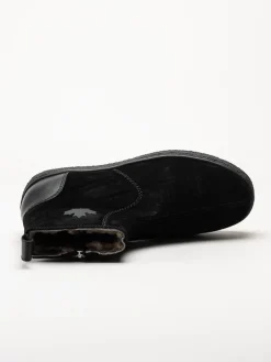 Canada Snow - Mount Verm Grip - Svarta fårskinnsfodrade boots i mocka