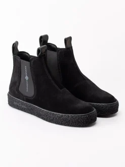 Canada Snow - Mount Verm - Svarta ullfodrade boots i mocka