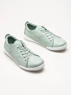 Charlotte of Sweden - Gröna sneakers i skinn