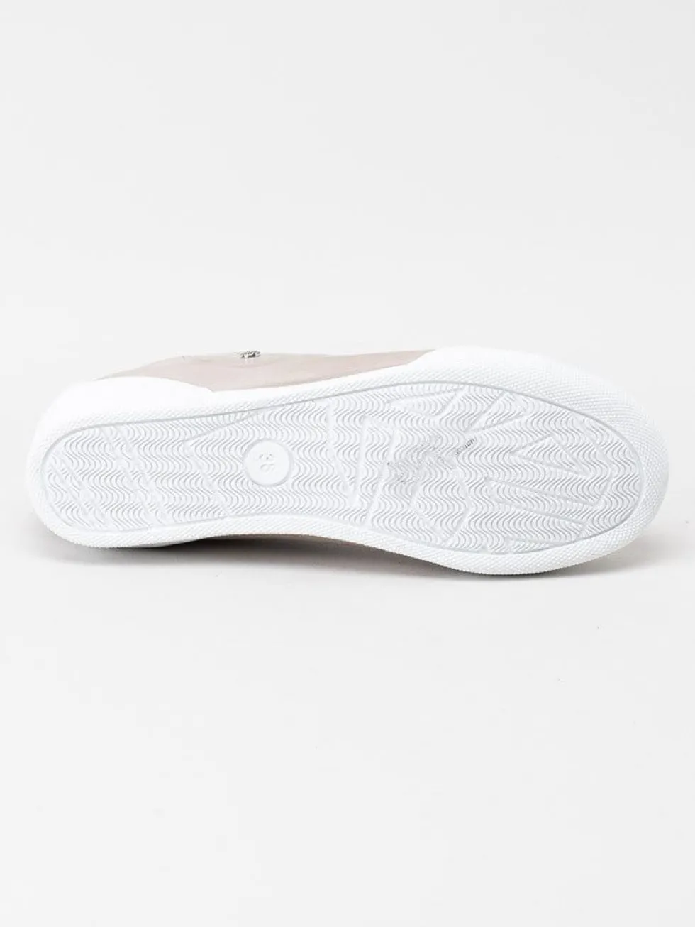 Charlotte of Sweden - Ljusgrå sneakers i skinn