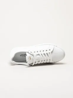 Charlotte of Sweden - Vita sneakers i skinn