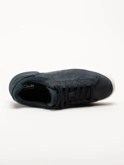 Clarks - Courtlite2 Run G - Blå retroinspirerade sneakers i nubuck