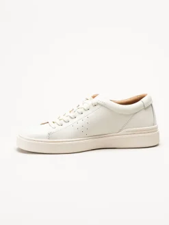 Clarks - Craft Swift - Vita sneakers i skinn