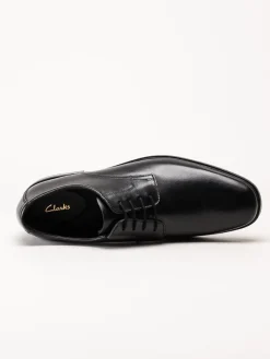 Clarks - Howard Walk - Svarta dressade snörskor i skinn