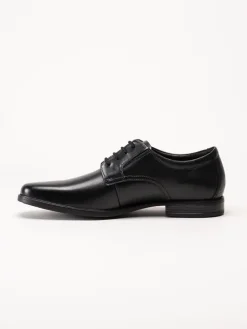 Clarks - Howard Walk - Svarta dressade snörskor i skinn