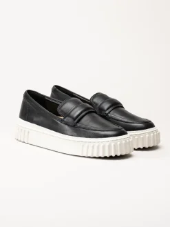 Clarks - Mayhill Cove - Svarta lågskor i skinn