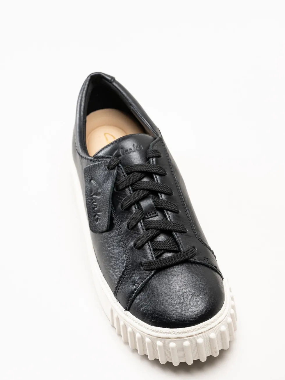 Clarks - Mayhill Walk - Svarta sneakers i skinn