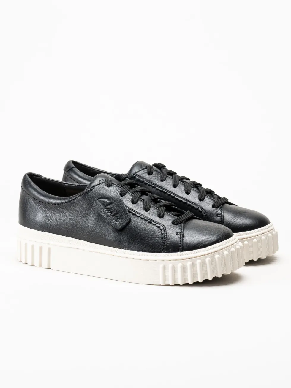 Clarks - Mayhill Walk - Svarta sneakers i skinn