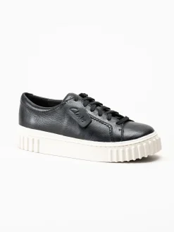 Clarks - Mayhill Walk - Svarta sneakers i skinn