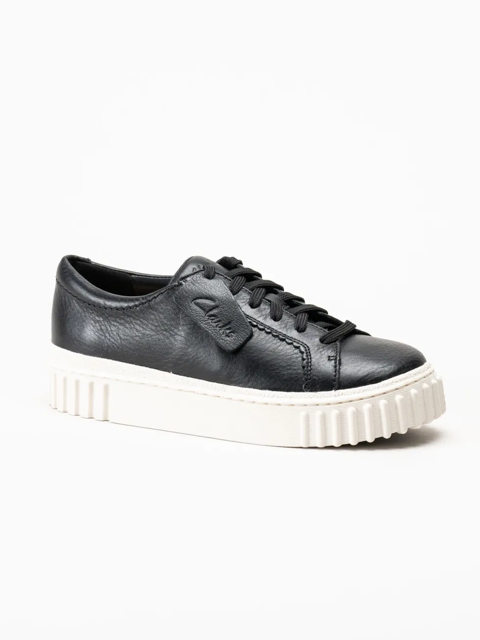 Clarks - Mayhill Walk - Svarta sneakers i skinn