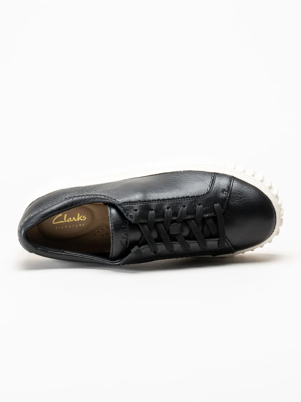 Clarks - Mayhill Walk - Svarta sneakers i skinn