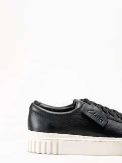 Clarks - Mayhill Walk - Svarta sneakers i skinn