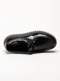 Clarks - Torhill Bee - Svarta snörskor i lack