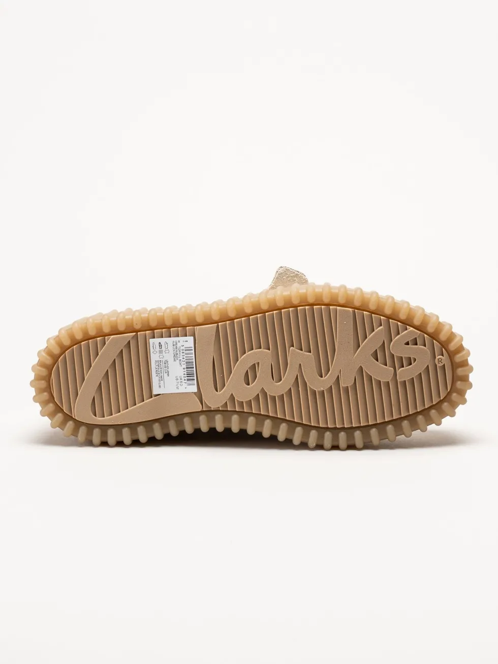 Clarks - Torhill Boat - Offwhite snörskor i nubuck