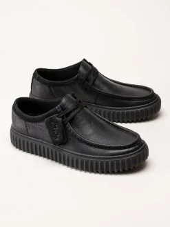 Clarks - Torhill Lo G - Svarta snörskor i skinn