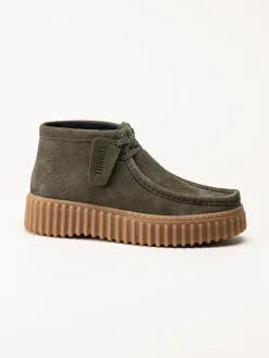 Clarks - Torhill Moss D - Gröna kängor i nubuck