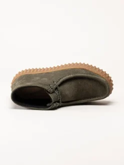 Clarks - Torhill Moss D - Gröna kängor i nubuck