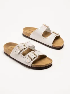 CpH Comfort - Beige slip in sandaler i mocka