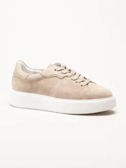 Dasia - Ardisia - Beige sneakers i mocka