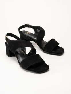 Dasia - Ginger - Svarta sandaletter i mocka