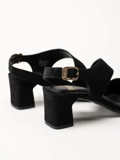 Dasia - Ginger - Svarta sandaletter i mocka