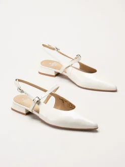Dasia - Serotina - Offwhite slingback pumps