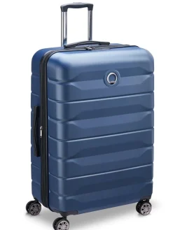Delsey - Air Armour 77 Expandable - Mörkblå resväska expanderbar
