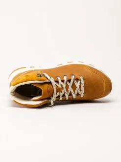 Dolomite - Carezza Nabuk Mid Lt Ms - Gula promenadkängor i nubuck och mocka