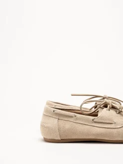 Duffy - Maucini Due - Beige loafers i mocka