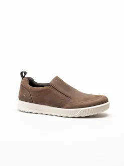 Ecco - Byway M Slip-On - Bruna slip on skor i oljad nubuck