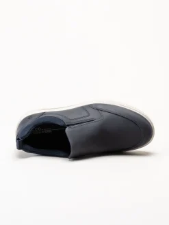 Ecco - Byway M Slip-On - Mörkblå slip on skor