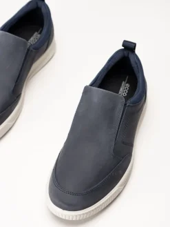 Ecco - Byway M Slip-On - Mörkblå slip on skor