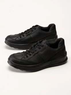 Ecco - Byway 2.0 Shoe WP - Svarta promenadskor i oljat skinn