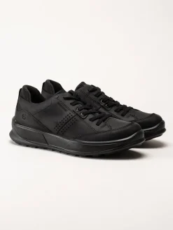 Ecco - Byway 2.0 Shoe WP - Svarta promenadskor i oljat skinn
