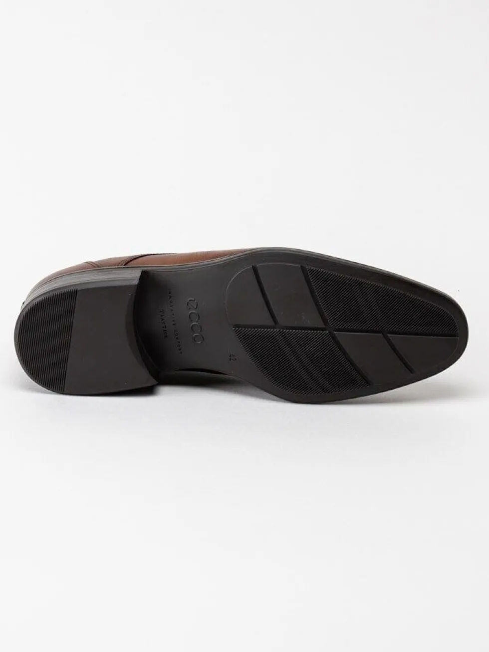 Ecco - Citytray M derby - Mörkbruna snörskor i skinn