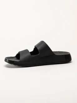 Ecco - Cozmo M Slide - Svarta slip in sandaler i skinn