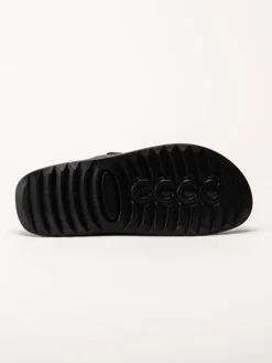 Ecco - Cozmo M Slide - Svarta slip in sandaler i skinn