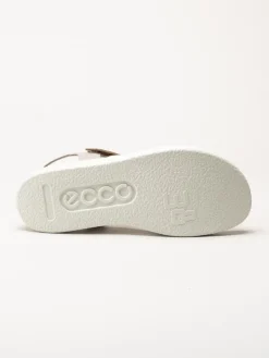 Ecco - Ecco Flowt - Ljusrosa metallic sandaler i skinn