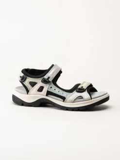 Ecco - Ecco Offroad Yucatan W - Ljusgrå multifärgade vandringssandaler i nubuck