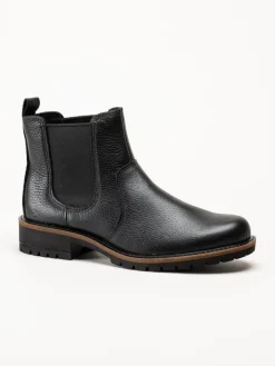 Ecco - Elaina - Svarta chelsea boots i skinn